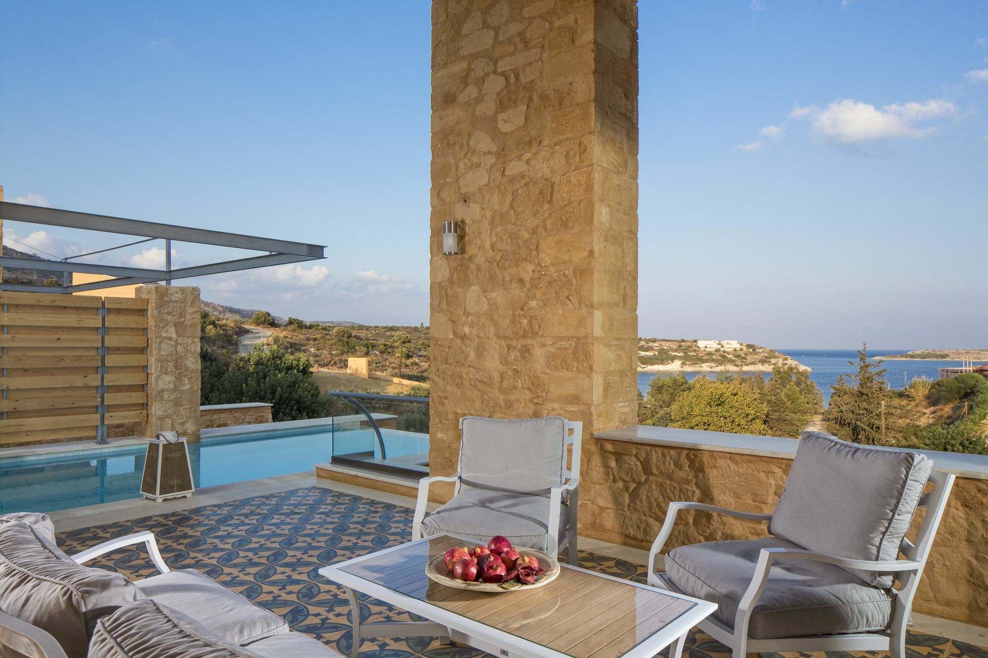 Olea Villas - Infinity Pool, Hot Tub, Sea Views Đảo Marathi Ngoại thất bức ảnh